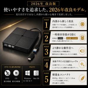 【2026年改良版】dvdドライブ 外付け c...の詳細画像1