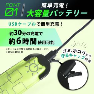 ランニング ライト アームバンド ライト 反射...の詳細画像3