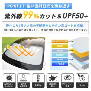 サンシェード 車 車用 フロント コンパクト収...の詳細画像4