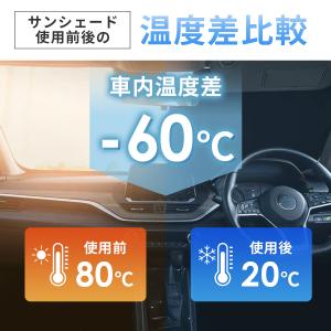 サンシェード 車 車用 フロント コンパクト収...の詳細画像5