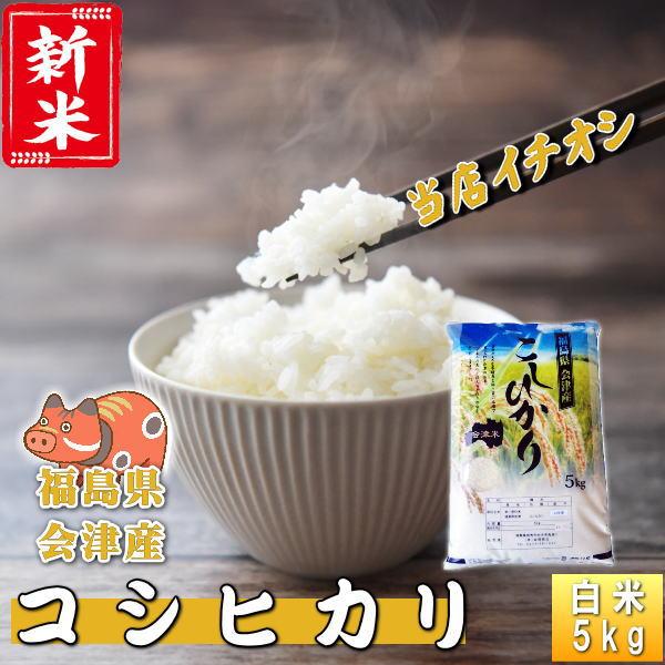 新米 コシヒカリ 5kg 福島県産 お米 7年産 会津産 送料無料  『令和7年福島県会津産コシヒカ...