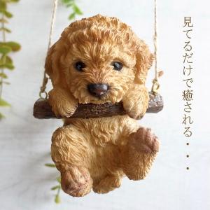 トイプードル かわいい ぶら下がり 壁掛け お...の詳細画像1
