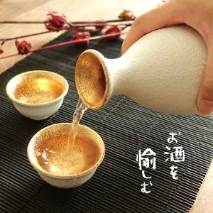 白釉金彩 酒器セット 美濃焼 おしゃれ 徳利 ...の詳細画像1