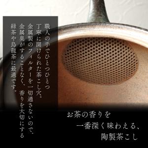 お茶が美味しくなる 急須 常滑焼 伊羅保 おし...の詳細画像3
