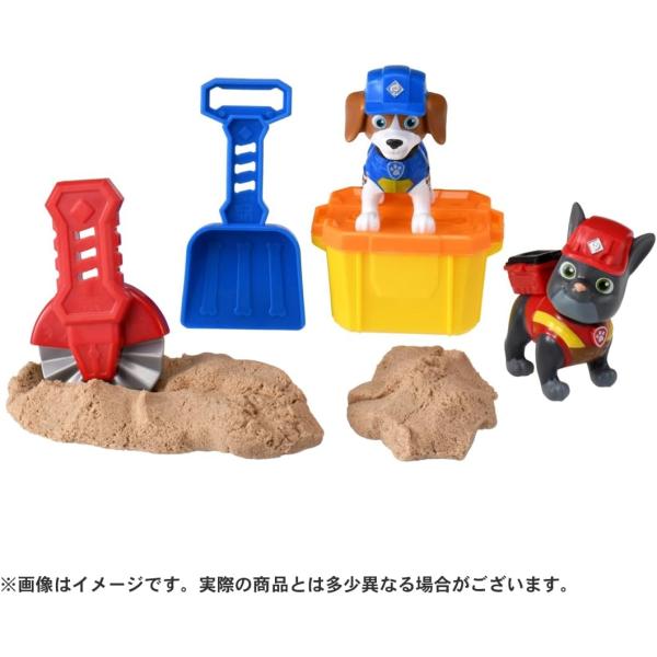 パウパトロール ラブル＆クルー ビルドフィギュアセット ウィーラー＆チャージャー (お砂付き) (タ...