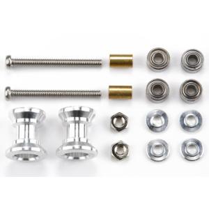 ミニ四駆 95549 軽量13mmオールアルミベアリングローラー (レッド