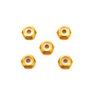 ミニ四駆限定95458 2mmアルミロックナット （ゴールド5個）(商品8/12発売予定)