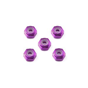 ミニ四駆 95555 2mmアルミロックナット （パープル5個）(商品9/30発売予定)