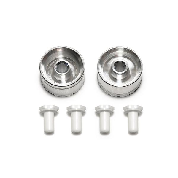 タミヤ ミニ四駆限定 95680 HG小径ナロータイヤ (24mm)用 アルミホイール (リバーシブ...