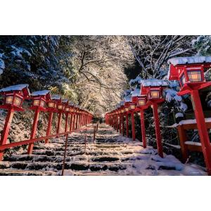 ジグソーパズル 冬織りなす絶景 貴船神社 (京都) 1000ピース (やのまん 10-1435)｜mannenya