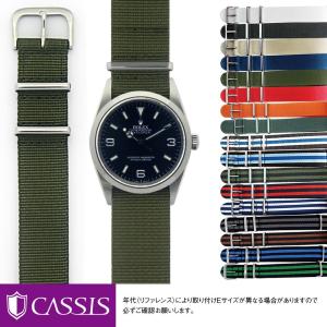 ロレックス エクスプローラー 用 ROLEX Explorer にぴったりの カシス TYPE NATO メンズ レディース ナトーベルト natoベルト ナイロンベルト バンド 引き通し｜mano-a-mano