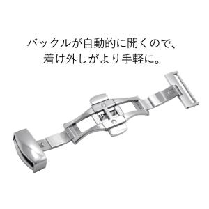 腕時計ベルト用 Dバックル プッシュ式 両開き...の詳細画像5