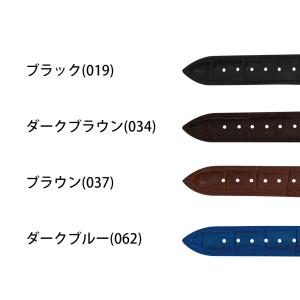 腕時計ベルト バンド カーフレザー 牛革 クロ...の詳細画像1
