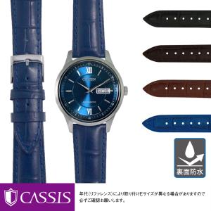 Citizen Eco-Drive 純正 レザーバンド 20mm ベルト 茶 Dバックル