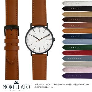 スカーゲン シグネチャー 用 SKAGEN SIGNATUR にぴったりの モレラート GRAFIC X0969087 革ベルト 時計ベルト 時計バンド 替えベルト ベルト交換 腕時計バンド｜mano-a-mano