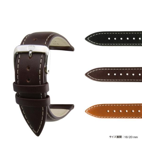 時計ベルト カーフ 牛革 U1375 時計バンド 替えベルト ベルト交換 革ベルト 腕時計用ベルト ...