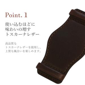 時計ベルト 革ベルト カーフ 牛革 裏面防水 ...の詳細画像5