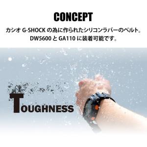 時計ベルト シリコン 完全防水 カシス TYP...の詳細画像4