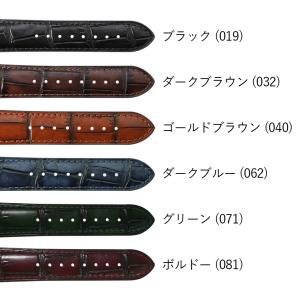 腕時計ベルト バンド カーフレザー 牛革 ビン...の詳細画像1