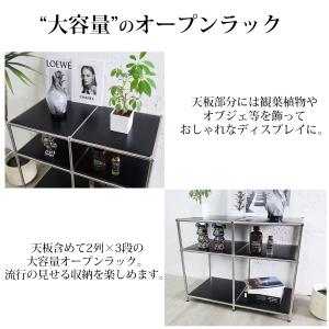 オープンラック 2段 オープンシェルフ 飾り棚...の詳細画像2