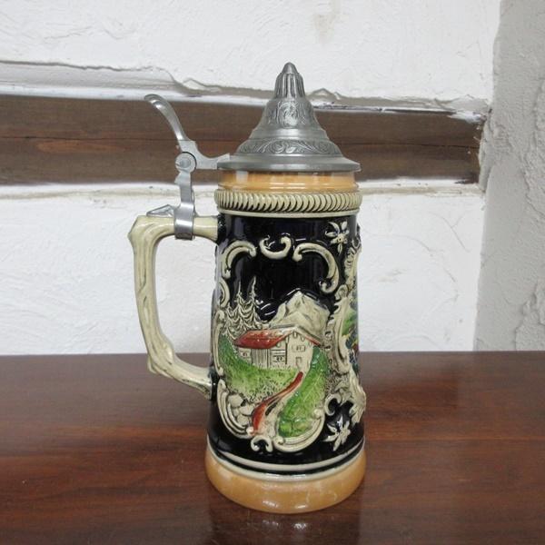 イギリス直輸入 ドイツ製 ヴィンテージ雑貨 ビアマグ ビアジョッキ ビールジョッキ  キッチン雑貨 ...