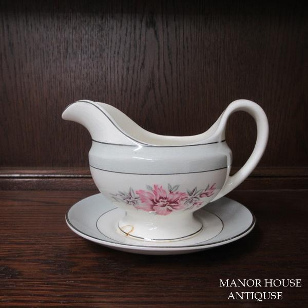 イギリス製 Pountney and Co Ltd ブリストル陶器 グレイビーボート ソースボート ...