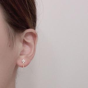 ピアス 18金 アレルギー対応 揺れる シンプ...の詳細画像1