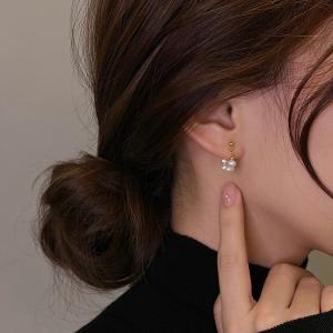 ピアス 18金 フープ アレルギー対応 パール...の詳細画像3