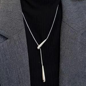 ネックレス レディース Y字 ロング アレルギー対応 シンプル チェーン