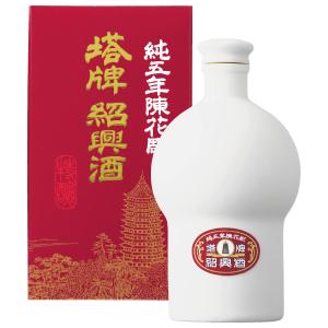 宝酒造 紹興酒 中国 紹興酒塔牌 花彫陳五年 600ml 瓶 : FELICITY 地酒
