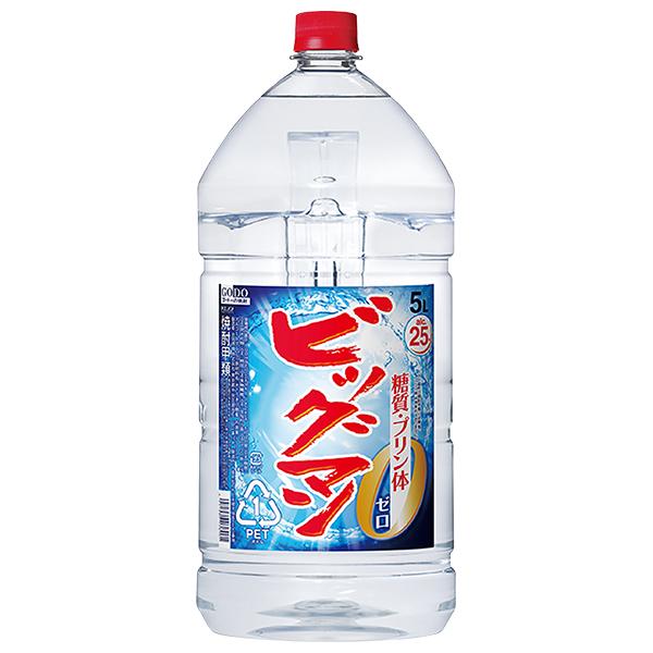 合同酒精 ビッグマン 25度 ペットボトル 5L 5000ml 1梱包4本まで 包装不可