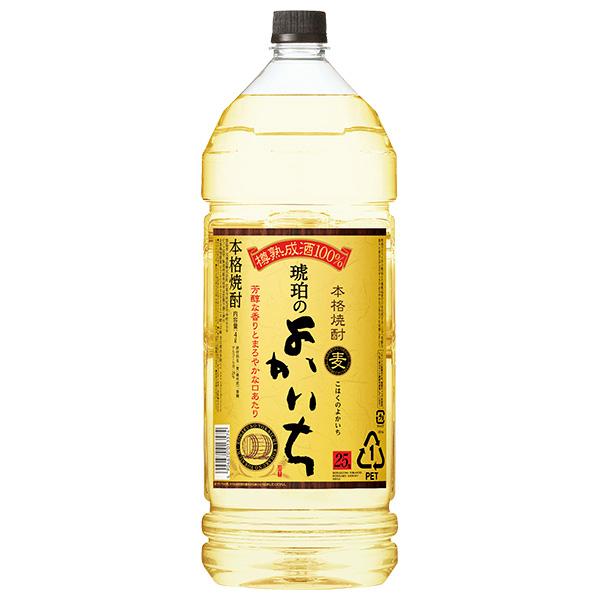 宝酒造 寶 宝焼酎 本格焼酎 琥珀のよかいち 麦 25度 ペットボトル 4L 4000ml 1梱包4...