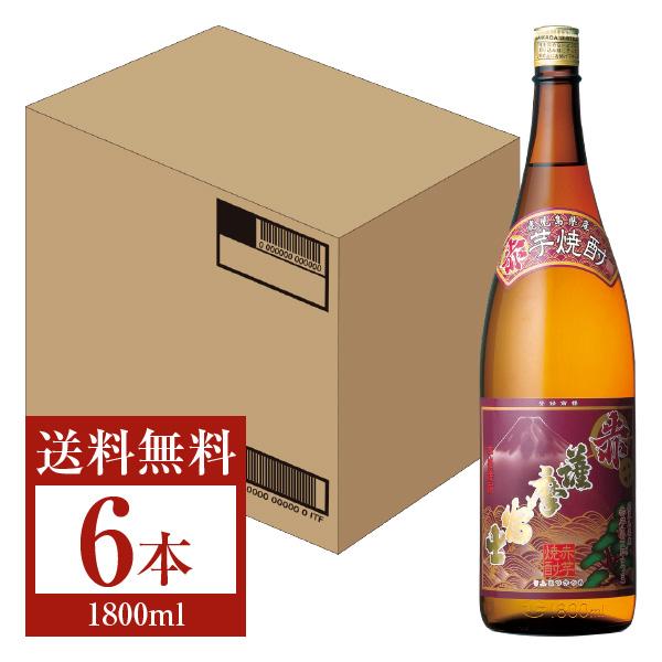 濱田酒造 本格芋焼酎 赤 薩摩富士 25度 瓶 1800ml（1.8L） 6本 1ケース 芋焼酎 鹿...