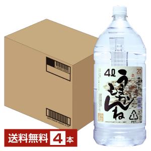 雲海酒造 本格麦焼酎 いいとも 25度 ペットボトル 4L（4000ml）4本 1