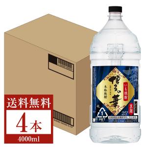 福徳長酒類 本格芋焼酎 博多の華 芋 黒麹 25度 ペットボトル 4L（4000ml） 4本 1ケース 焼酎 福岡｜日本の酒専門店 地酒屋 萬禄