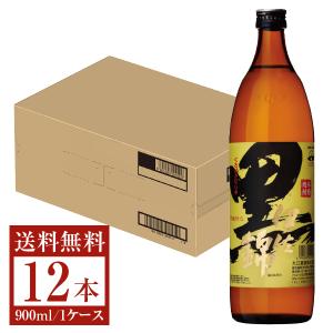 大口酒造 本格焼酎 黒伊佐錦 芋 黒麹仕込 25度 瓶 900ml 12本 1ケース 芋焼酎 鹿児島 送料無料｜manroku-y