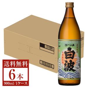 薩摩酒造 芋焼酎 さつま白波 25度 瓶 900ml 6本 1ケース いも焼酎 鹿児島｜manroku-y