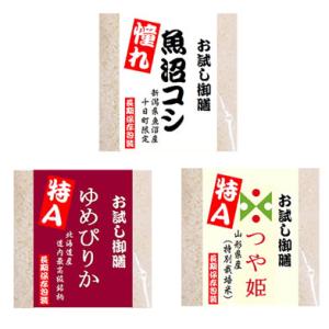 令和5年産 人気ブランド米 利き米 3点 お試しセット