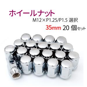 ホイール ナット 20個セット P1.25 / P1.5 選択 19HEX 4穴