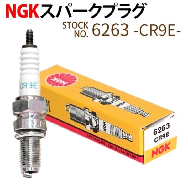 NGK スパークプラグ CR9E ネジ 6263 1本 バイク プラグ 点火プラグ バリオス GSX...