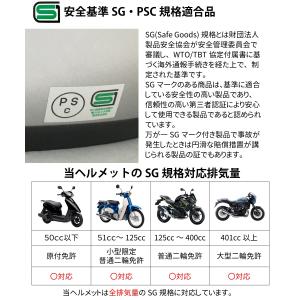 オープンフェイス ヘルメット フリーサイズ ヘ...の詳細画像5
