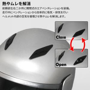 セミジェット ヘルメット フリーサイズ レディ...の詳細画像5
