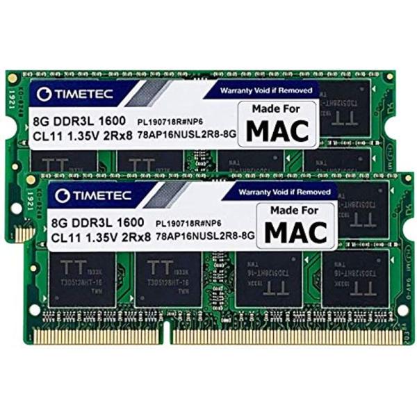 Timetec Hynix IC 16 GB （8GBx 2枚 Mac用 DDR3L 1600 MH...