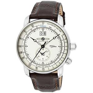 ツェッペリン 腕時計 100周年モデル シルバー文字盤 7640-1N 並行輸入品 ブラウン 並行輸入品