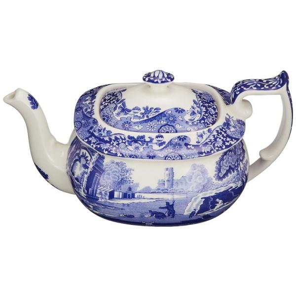 スポード(Spode) ティーポット ブルー ティー 1,100ml ブルーイタリアン 1400