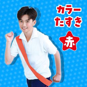 カラーたすき 赤 運動会 競技用品 アーテックの詳細画像1