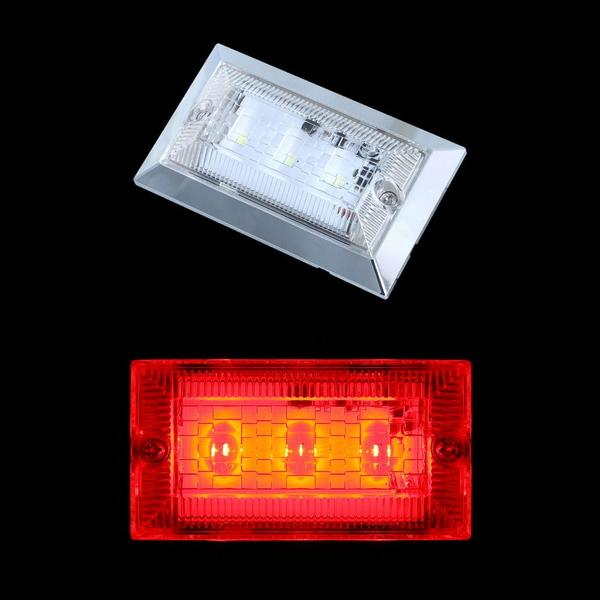 ハイパワーフラットマーカーランプNEO クリアレンズ レッド  534506 トラック用品 ランプ・...