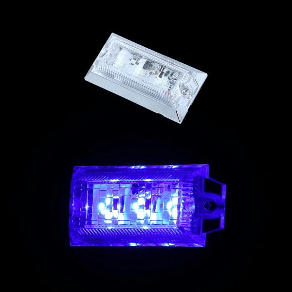 ハイパワーミニフラットマーカーランプNEO クリア/ブルー 534541 トラック用品 ランプ・電飾...