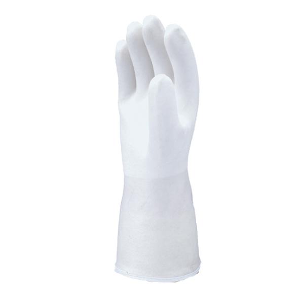 10セット売　パイルミット(ホワイト) L 5双 塩化ビニール防寒手袋 吸湿発熱繊維