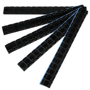 鉄製ブラック塗装5G刻み板ウェイト3KG黒テープ バランスウェイト